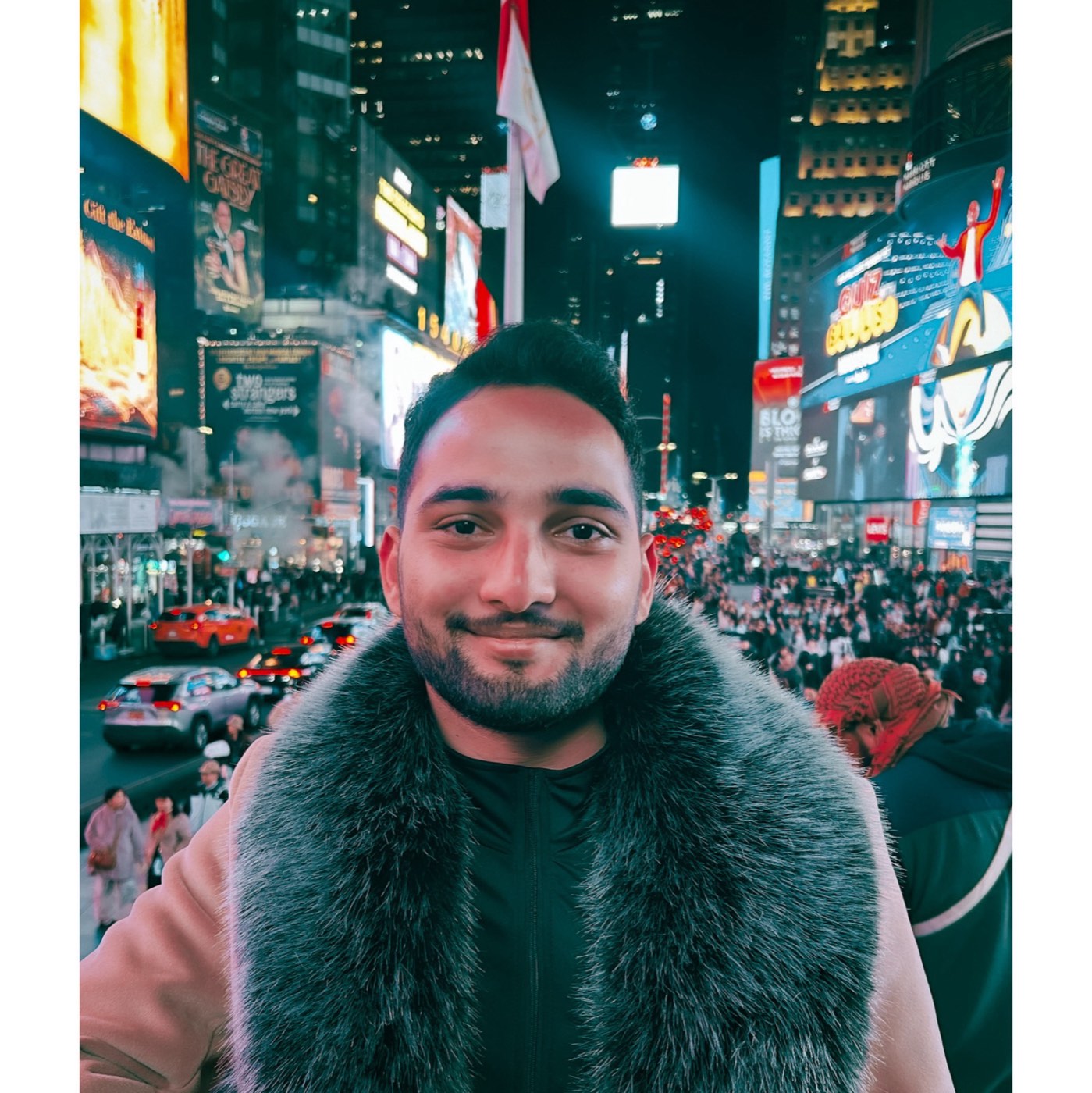 Diwas Pandit in Times Square, New York