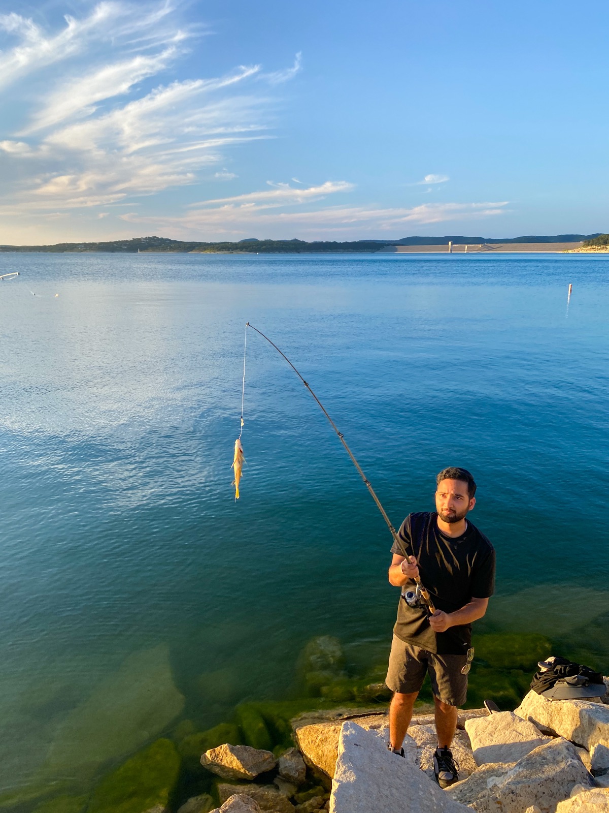 Catch of the Day — fishing at Canyon Lake, Texas